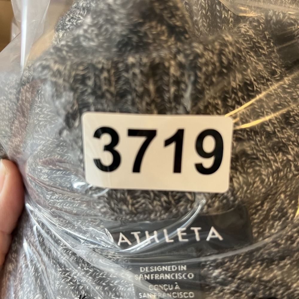 Athleta Sweater V-neck XS Wool Cashmere Gray - Picture 7 of 7